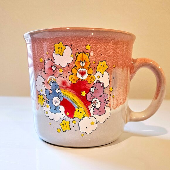Care Bears Ombre Rainbow COFFEE MUG Large Pink Interior - Picture 2 of 6